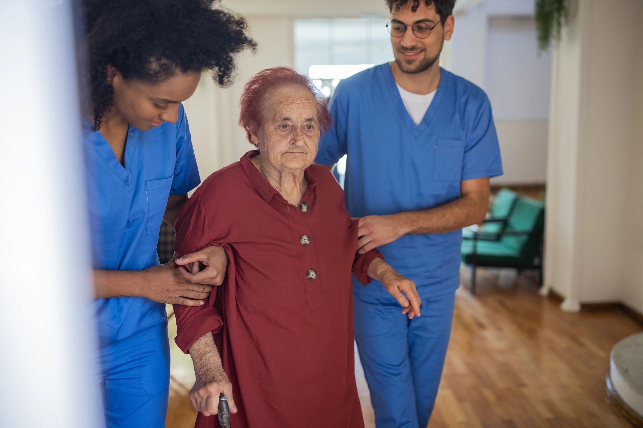 care home elderly residents support