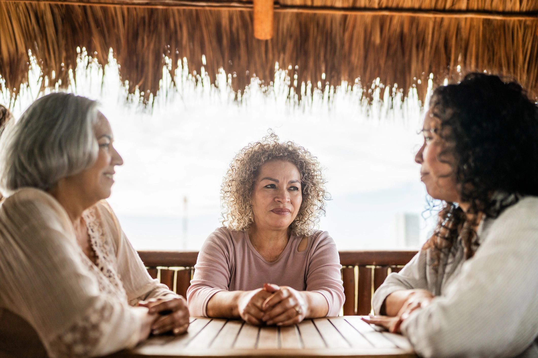 Support group for elderly residents